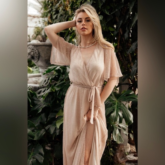 BALTIC BORN Grace Sparkle Gown Wedding Guest Bridesmaid Dress Size XL - Picture 2 of 14